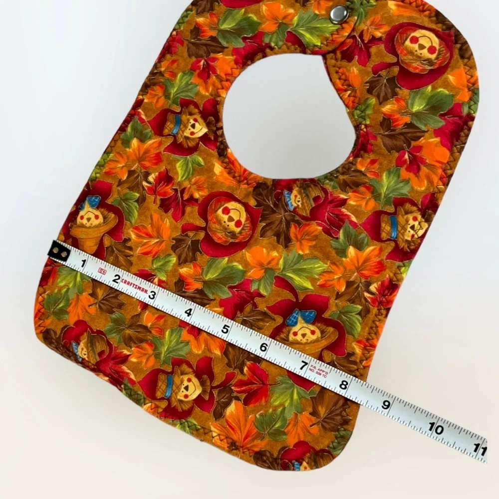 Lot/2 Handmade Thanksgiving Bibs OOAK